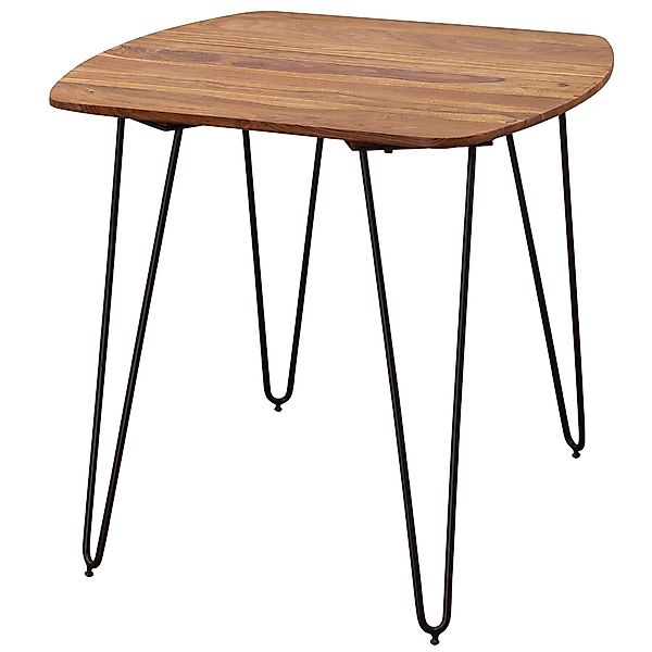FINEBUY Esstisch SuVa13345_1 (80x80x76 cm Massivholz günstig online kaufen