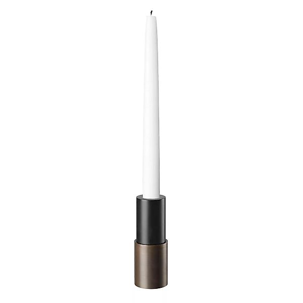 Gubi - Candlestick Kerzenständer H 12cm - antik messing/ohne Kerze/Ø 4,5cm/ günstig online kaufen