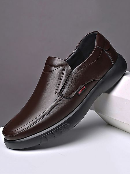 Herren Rutschfeste Slipper Soft Sole Business Casual Lederschuhe günstig online kaufen