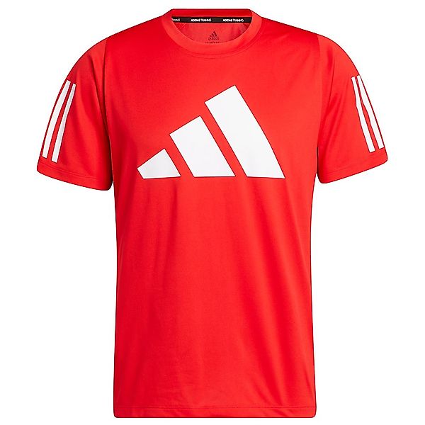 Adidas Fl 3 Bar Kurzarm T-shirt S Vivid Red / White günstig online kaufen