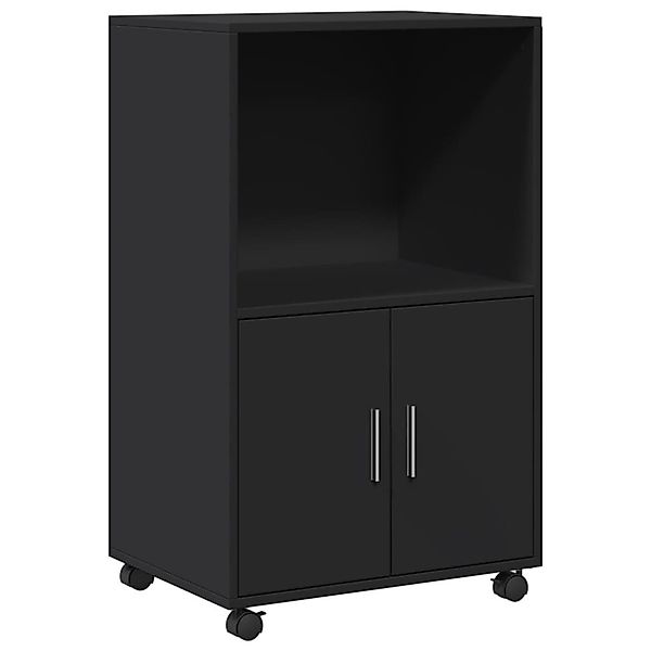 vidaXL Sideboard Rollschrank Schwarz 55x40x91 cm günstig online kaufen
