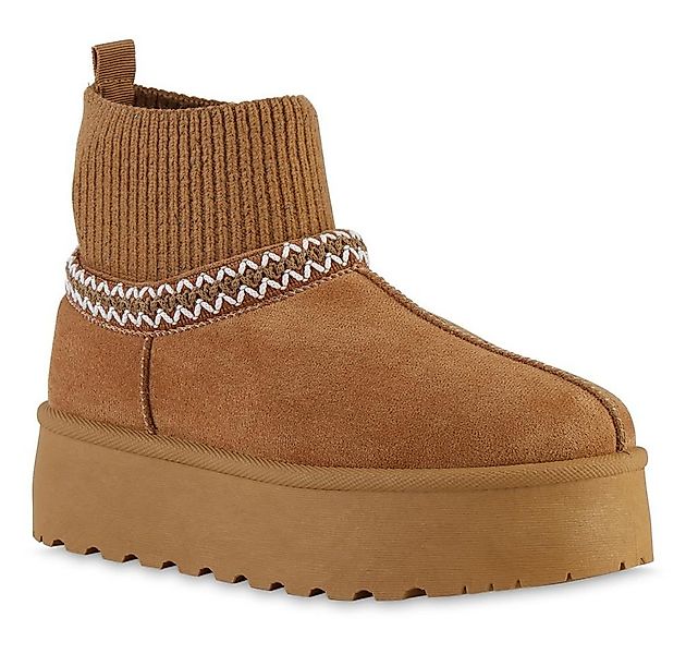 VAN HILL 841864 Winterstiefelette Damen Warm Gefüttert Winter Boots Bequem günstig online kaufen