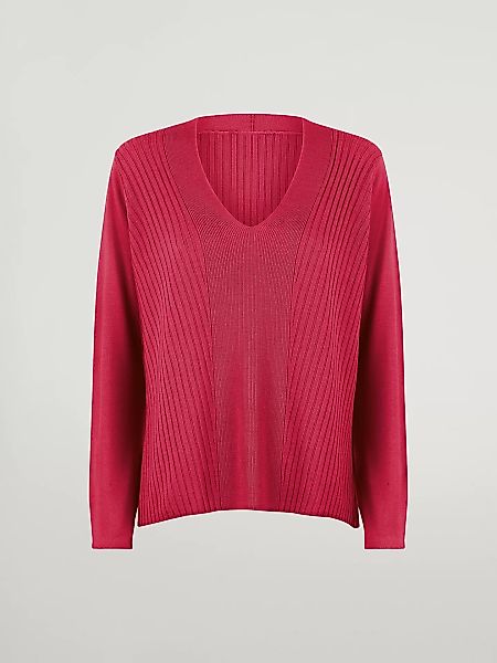 Wolford - Merino Blend Top Long Sleeves, Frau, lipstick red, Größe: M günstig online kaufen