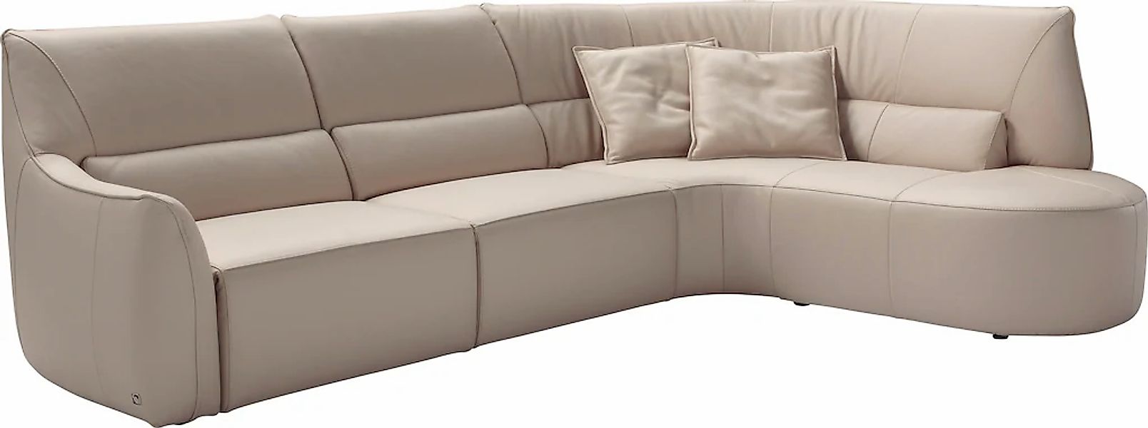 Egoitaliano Ecksofa "Puffy, extravagant & edel, Retro Designsofa, hoher Sit günstig online kaufen