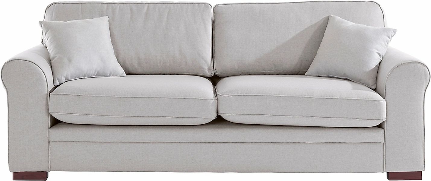 Home affaire 3-Sitzer "Broughton" weicher Sitzkomfort, incl. 2 Zierkissen, günstig online kaufen