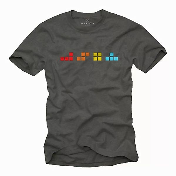 MAKAYA T-Shirt Gaming Logo Retro Design Gamer Motiv Computer Geschenke Herr günstig online kaufen