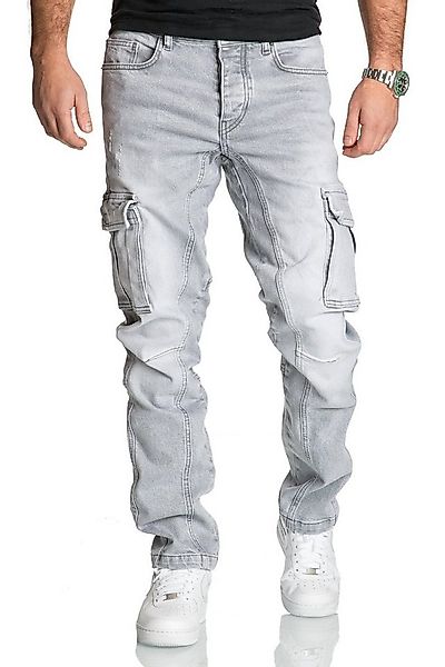 REPUBLIX Straight-Jeans WESTON Herren Regular Fit Denim Cargo Jeans Hose günstig online kaufen