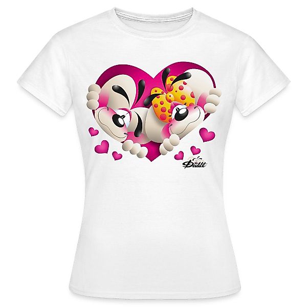Spreadshirt T-Shirt Diddl Und Diddlina Verliebt günstig online kaufen