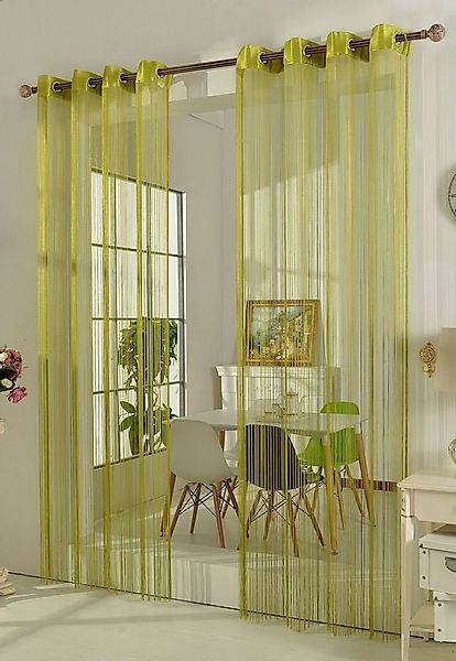 Gardinenbox Gardine (1 St), Ösen, Fadengardine, Fadenstore Raumteiler 20304 günstig online kaufen