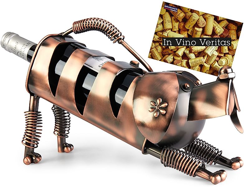 BRUBAKER Weinflaschenhalter Hund - Flaschenhalter aus günstig online kaufen