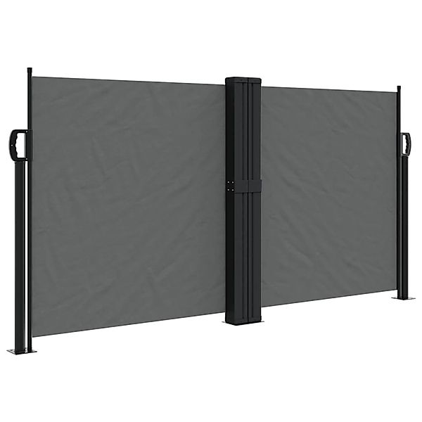 furnicato Seitenmarkise Ausziehbar Anthrazit 120x1200 cm günstig online kaufen