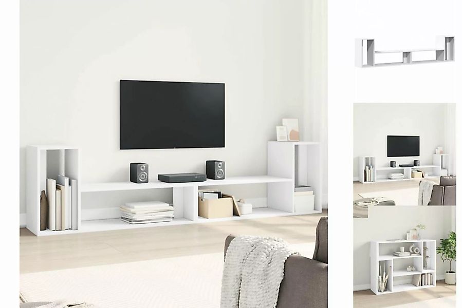 vidaXL TV-Schrank TV-Schränke 2 Stk Weiß 100x30x50 cm Spanplatte TV-Lowboar günstig online kaufen