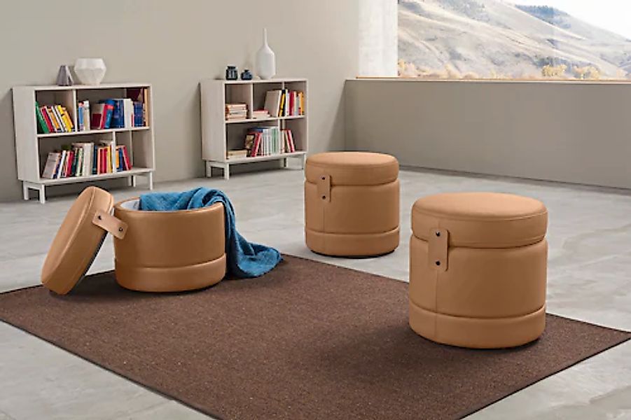 Egoitaliano Hocker »Tonder, Designhocker als Blickfang mit tollen Details« günstig online kaufen