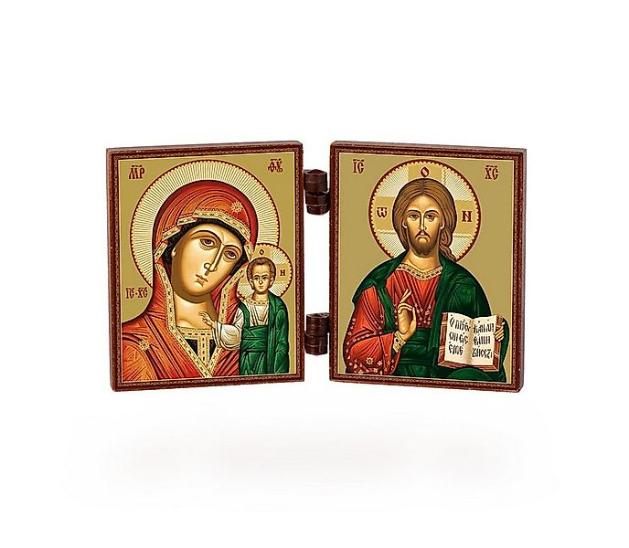 NKlaus Bild Ikone - Gottesmutter Von Kazan & Jesus Christus - reise Altar H günstig online kaufen