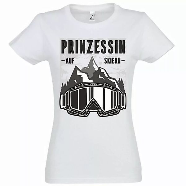 Youth Designz T-Shirt Prinzessin Auf Skiern Damen Shirt mit trendigem Front günstig online kaufen