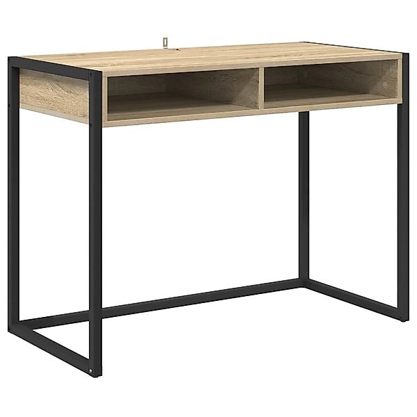 vidaXL Schreibtisch mit Speicher Sonoma 100 x 50 x 75 cm Holzwerkstoff 8864 günstig online kaufen