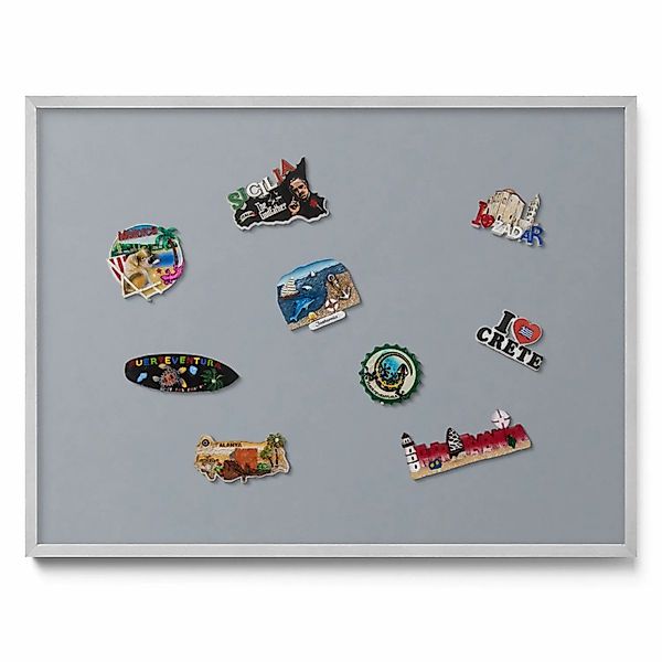 Tulup Magnettafel Magnettafel für die Wand Gerahmt Farbe Grau 80x60 cm Deko günstig online kaufen