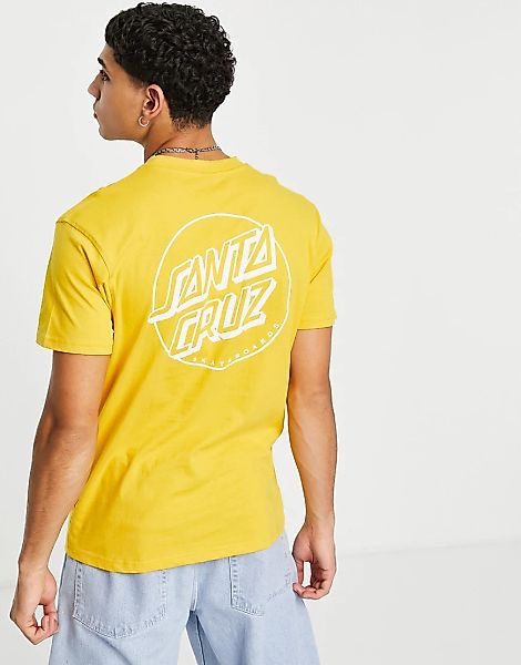 Santa Cruz – Opus Dot – T-Shirt in Gelb mit Punkte-Print günstig online kaufen