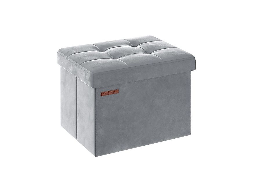 SONGMICS Sitzhocker sitzbank, Aufbewahrungsbox mit Deckel, bis 130 kg belas günstig online kaufen