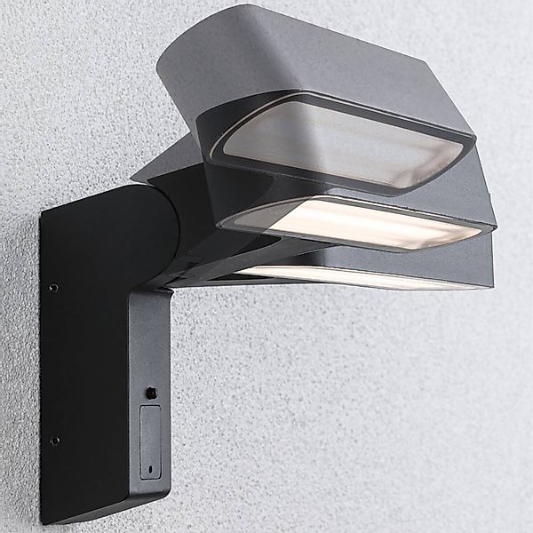 Paulmann LED Außen-Wandleuchte "House Ito 227x159mm 6W 450lm 230V 65 Anthra günstig online kaufen