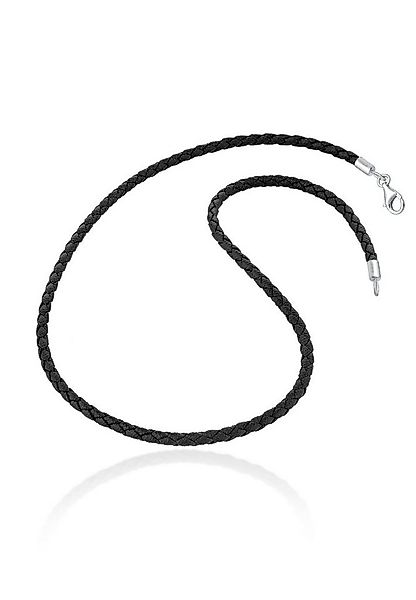 Nenalina Kette ohne Anhänger Lederhalsband Basic Kette Kombinierbar 925 Sil günstig online kaufen