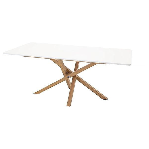 ebuy24 Piazza Esstisch 90x180 cm Weiß günstig online kaufen