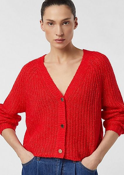 comma Cardigan Strickjacke Lockerer Cardigan aus Alpakamix günstig online kaufen