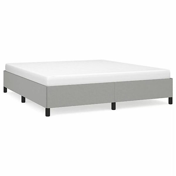 vidaXL Bettgestell Hellgrau 180x200 cm Stoff Modell 52100424 günstig online kaufen