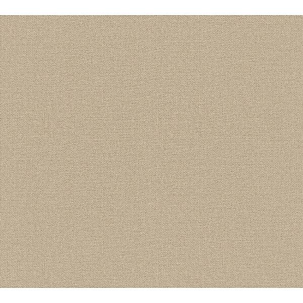 PROFHOME 387443-GU Uni Tapete Textiloptik Matt Beige Beige-Braun 0,53 m x 1 günstig online kaufen