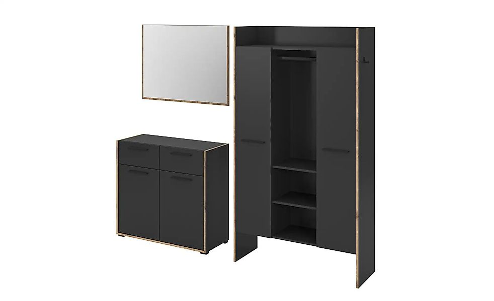 Garderobenkombination  Bueno ¦ grau ¦ Maße (cm): B: 215 H: 189 Garderoben & günstig online kaufen