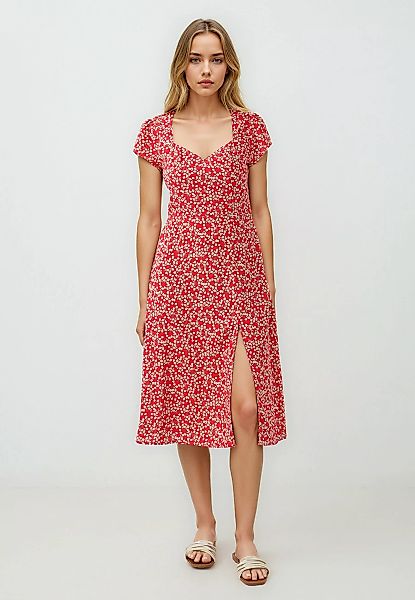 Jimmy Key Minikleid Gewebtes Rotes Kleid günstig online kaufen