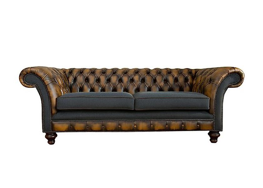 Xlmoebel 3-Sitzer Graues Designersofa Chesterfield Modernes Design Luxuriös günstig online kaufen