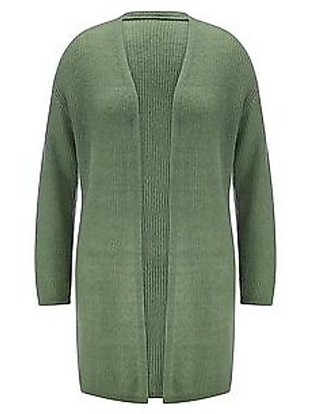 Long-Strickjacke Anna Aura grün günstig online kaufen