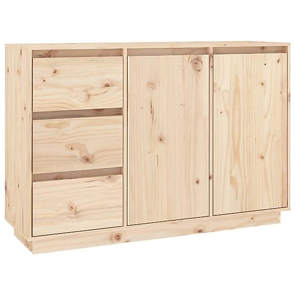 vidaXL Sideboard 111x34x75 cm Massivholz Kiefer 813804 günstig online kaufen