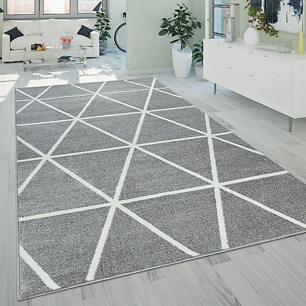 Paco Home Teppich "Stella 401" rechteckig 16 mm Höhe Kurzflor, Pastellfarbe günstig online kaufen