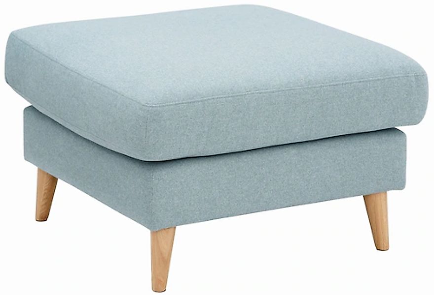 Home affaire Polsterhocker MARSEILLE, Massivholzbeine Eiche, Landhausstil, günstig online kaufen