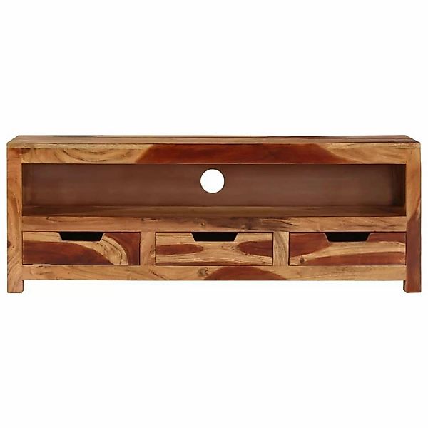 VidaXL TV-Schrank 110x30x40 cm Massivholz Akazie  Modell 3 günstig online kaufen