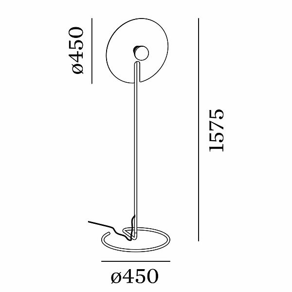 WEVER & DUCRÉ Mirro Stehlampe 2.0 schwarz/chrom günstig online kaufen