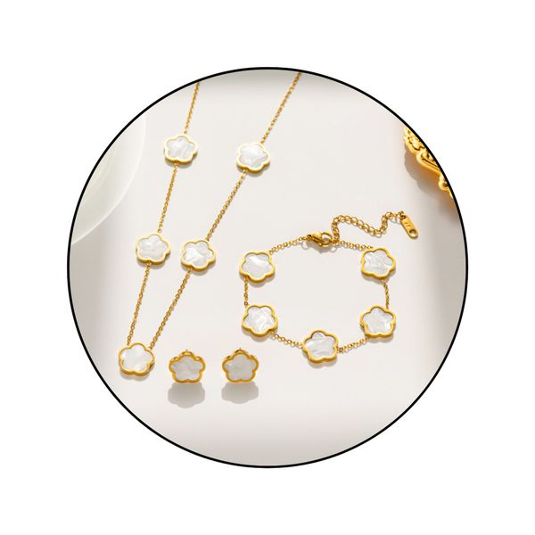 GOLDKLEIN Schmuckset Blume Schmuck Set Gold günstig online kaufen
