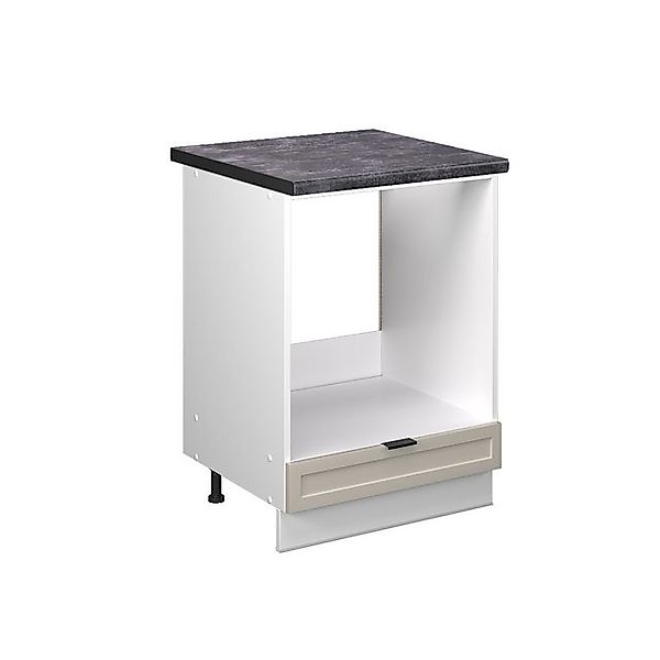 Vicco Herdumbauschrank Fame-Line, GrauBeige/Weiß, 60 cm, günstig online kaufen