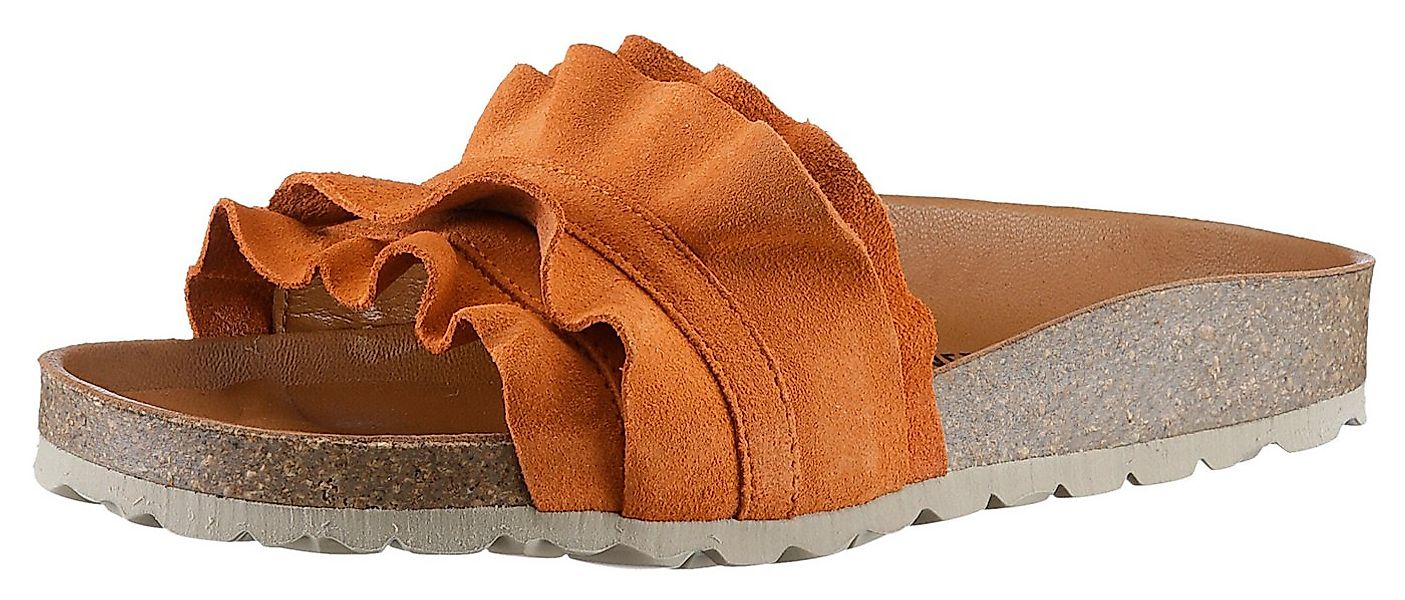 VERBENAS Rocio Roda Pantolette Sommerschuh, Flat mit geschwungenen Laschens günstig online kaufen