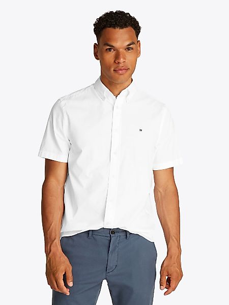 Tommy Hilfiger Kurzarmhemd FLEX POPLIN SOLID günstig online kaufen