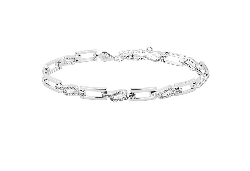 Adelia´s Armband Damen Armband aus 925 Silber mit Zirkonia 18+3 cm günstig online kaufen