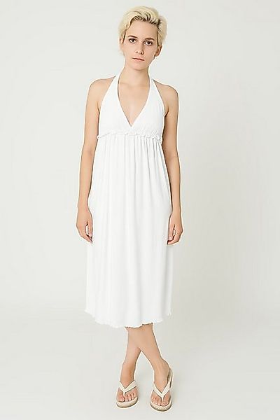 M-Diamant Sommerkleid Leichtes Damen-Sommerkleid mit Neckholder und Raffung günstig online kaufen
