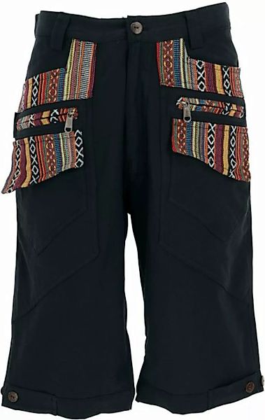 Guru-Shop Relaxhose Kurze Yogahose, Goa Hose, Goa Shorts - schwarz alternat günstig online kaufen