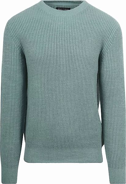 Marc O'Polo Pullover Wool Blend Stahlblau - Größe XL günstig online kaufen