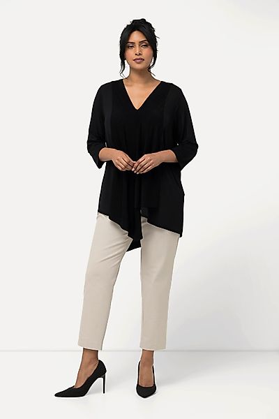 Ulla Popken T-Shirt Slinkyshirt Lagenoptik A-Linie günstig online kaufen