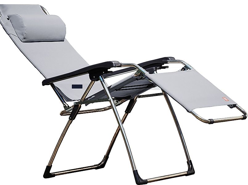 Fiam Amida Relaxliege silbergrau H: 118 cm B: 82 cm T: 66,5 cm günstig online kaufen
