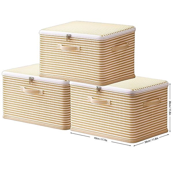 Luckice Aufbewahrungsbox 45x30x30cm Faltbare Aufbewahrungsbehälter mit günstig online kaufen