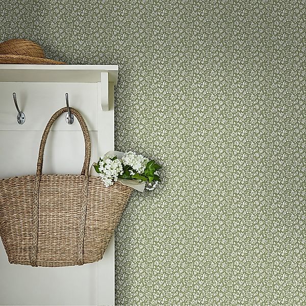 LAURA ASHLEY Vliestapete Sweet Alyssum, glatt, günstig online kaufen